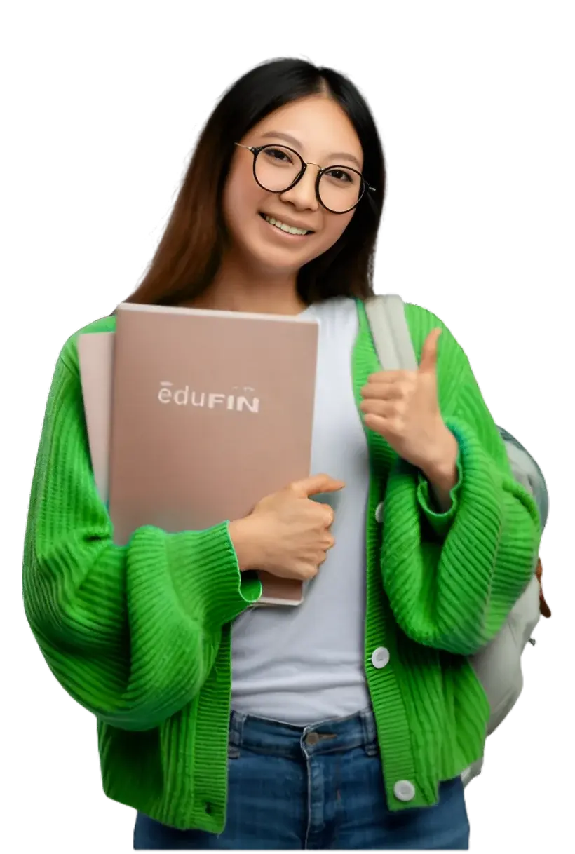 Student giving thumbs up